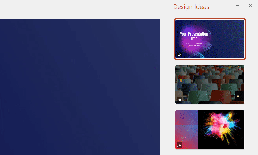 Plantillas de vídeo animado en PowerPoint Designer
