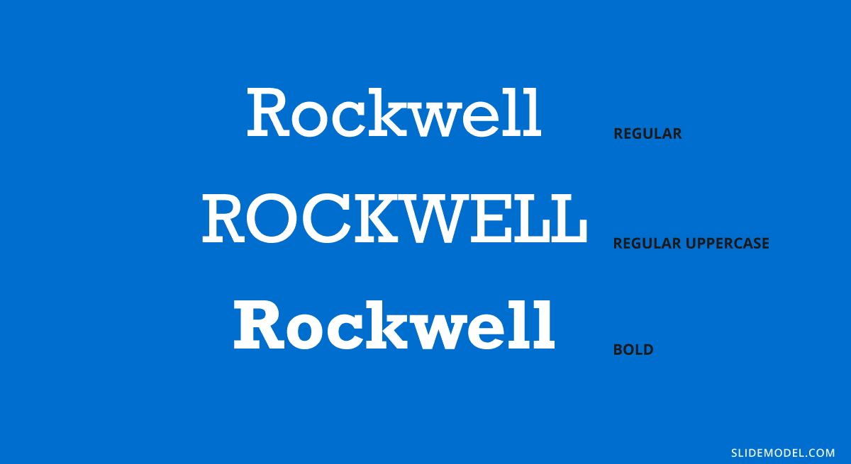 Tipo de letra Rockwell