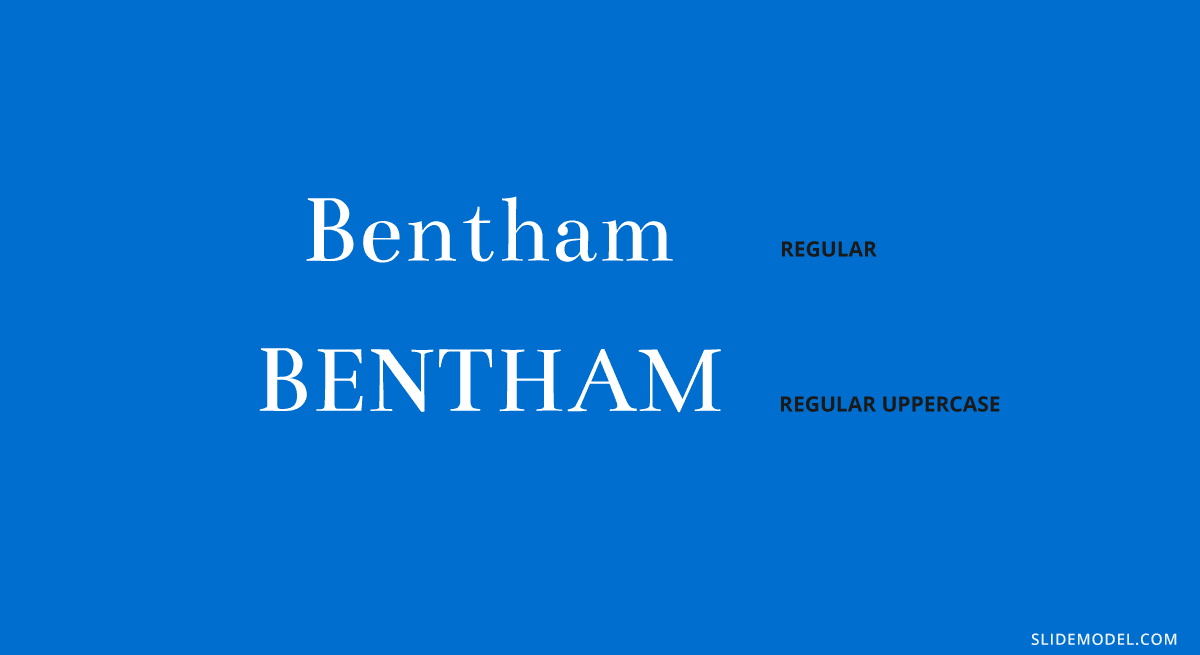 Tipo de letra Bentham