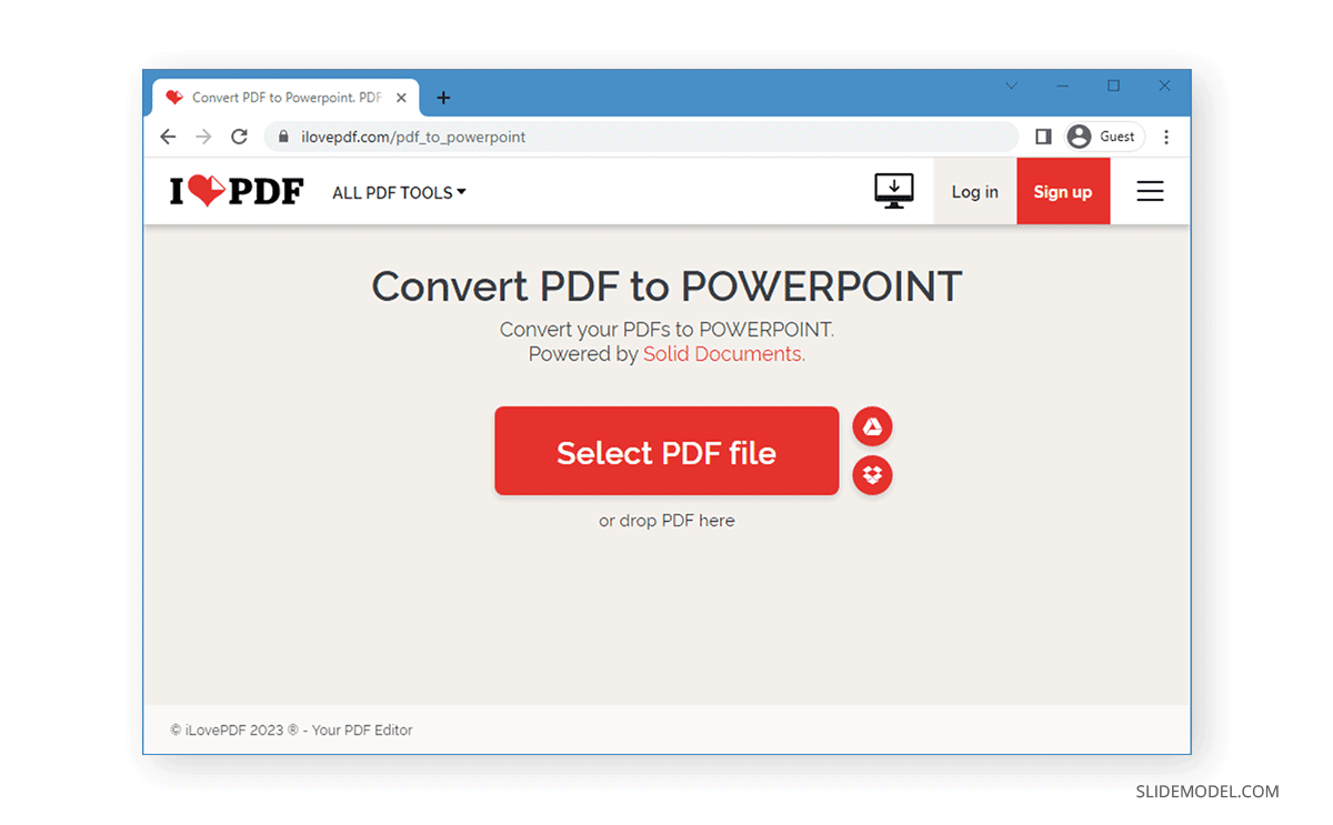 Conversor de PDF a PowerPoint
