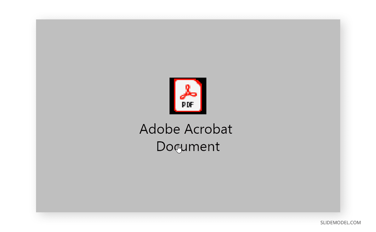 Icono PDF clicable en diapositiva de PowerPoint