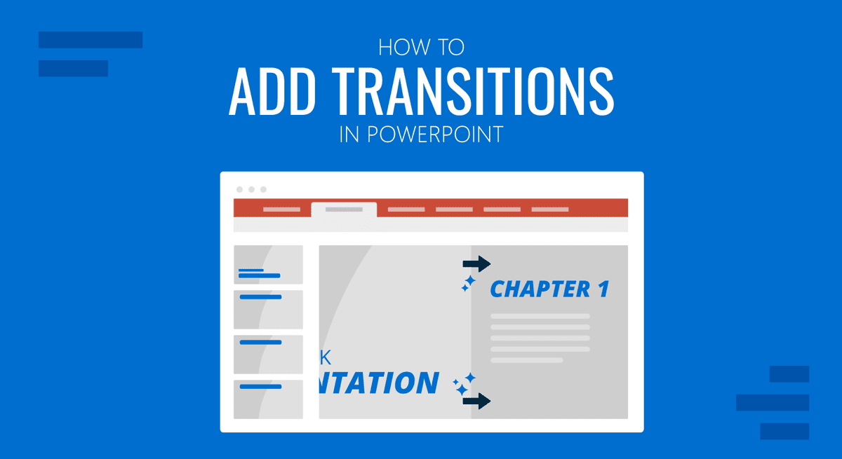Portada sobre cómo añadir transiciones en PowerPoint