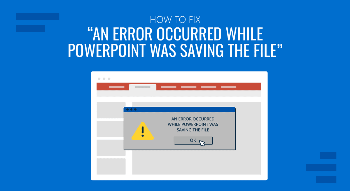 Portada de Cómo Corregir: "Se ha producido un error al guardar el archivo en PowerPoint".